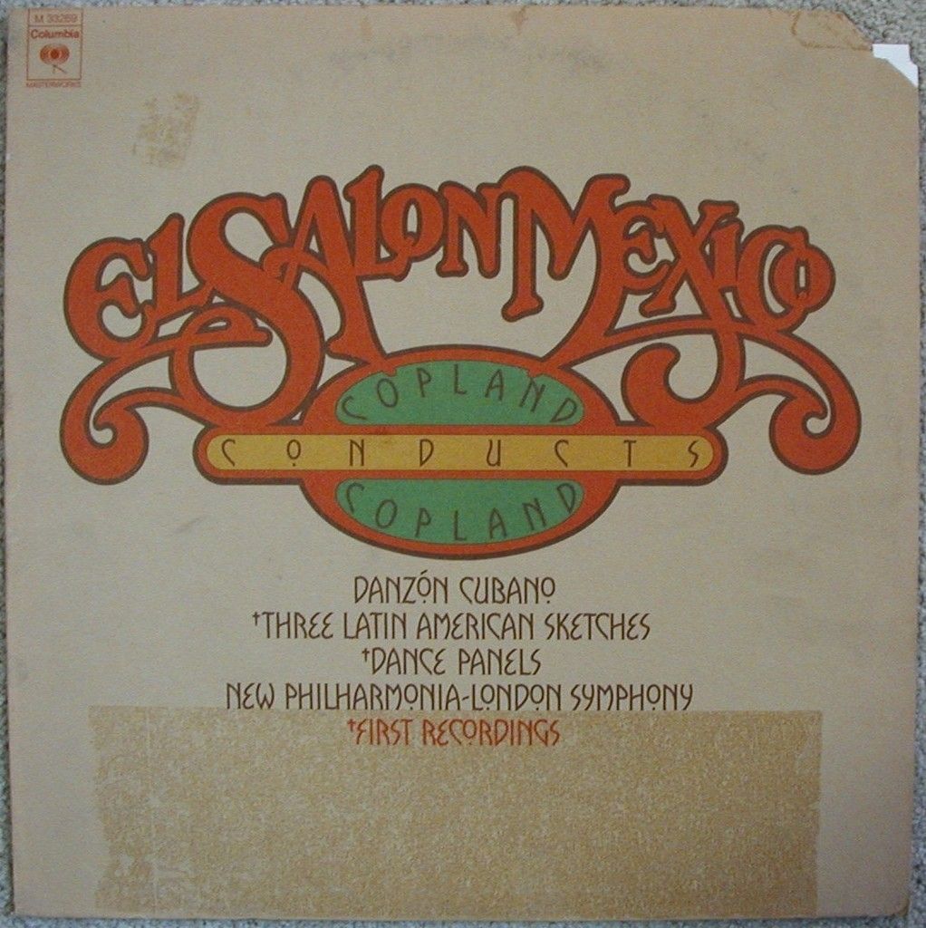 Aaron Copland Conducts Copland Promo LP El Salon Mexico Danzon Cubano 