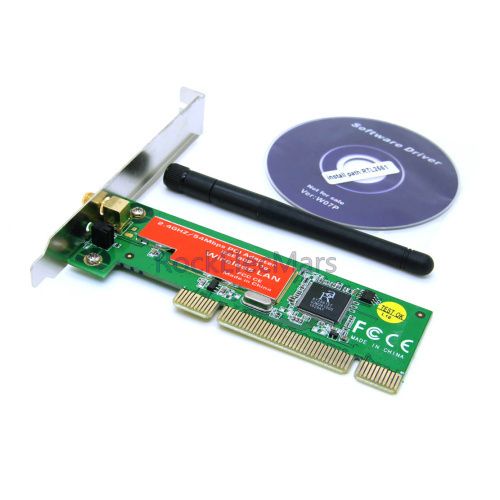 54M Wireless 802 11g PCI WiFi Adapter LAN Card for Desktop PC Win7 