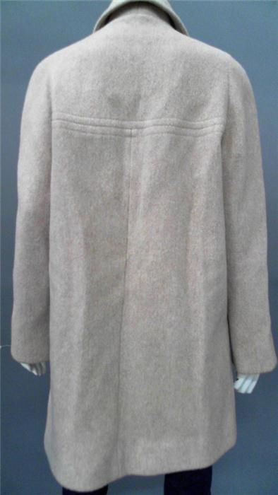 Alorna Misses Wool Coat SZ 14 Pink Solid Jacket Sale Designer US