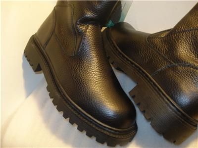 Pepper Gate Mens Boots Black Fur Lining US Sz 9