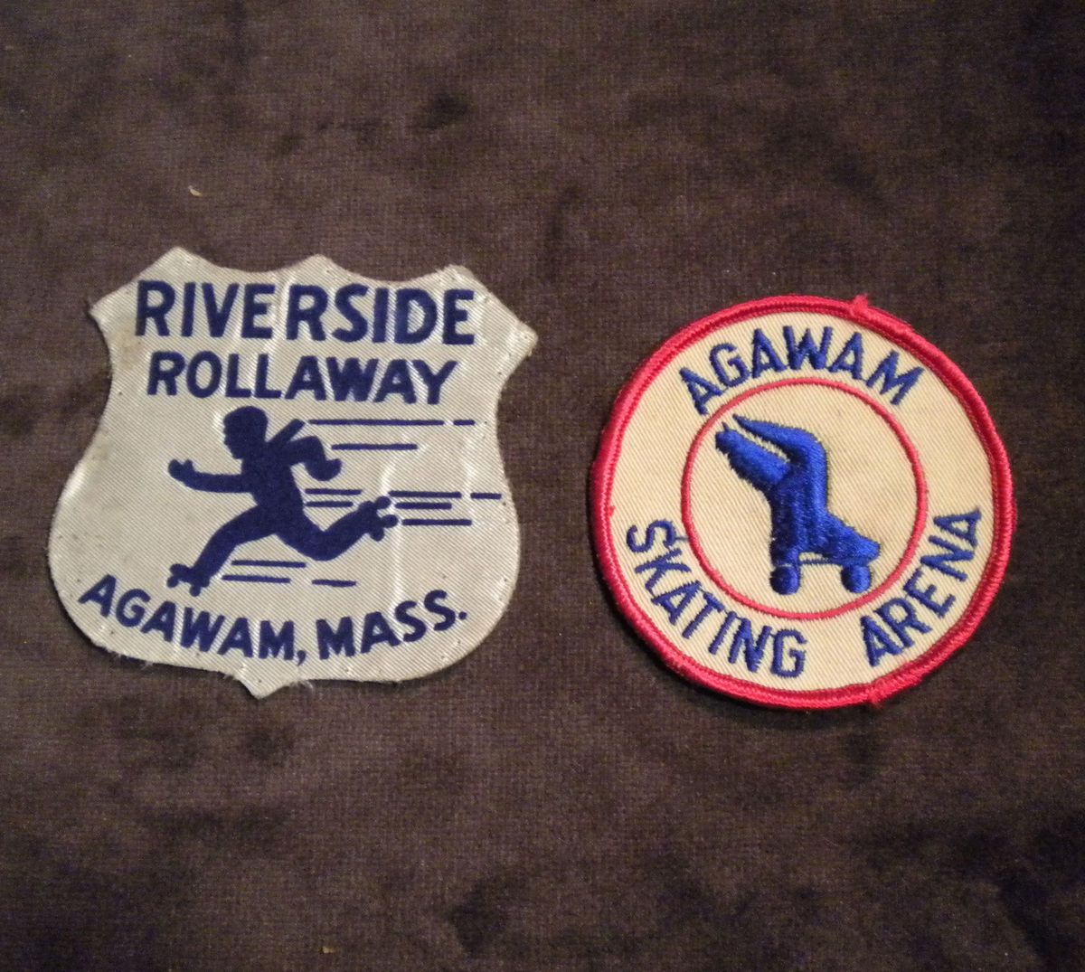   RIVERSIDE Skate ROLLER Rink SKATING Patch AGAWAM Massachusetts MASS Ma