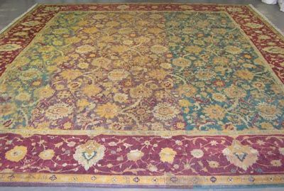 16x19 Antique 1880 Agra Oriental Wool Area Rug Carpet