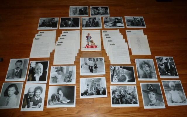 Annie 1982 Movie Press Kit Huston Aileen Quinn Albert Finney Carol 