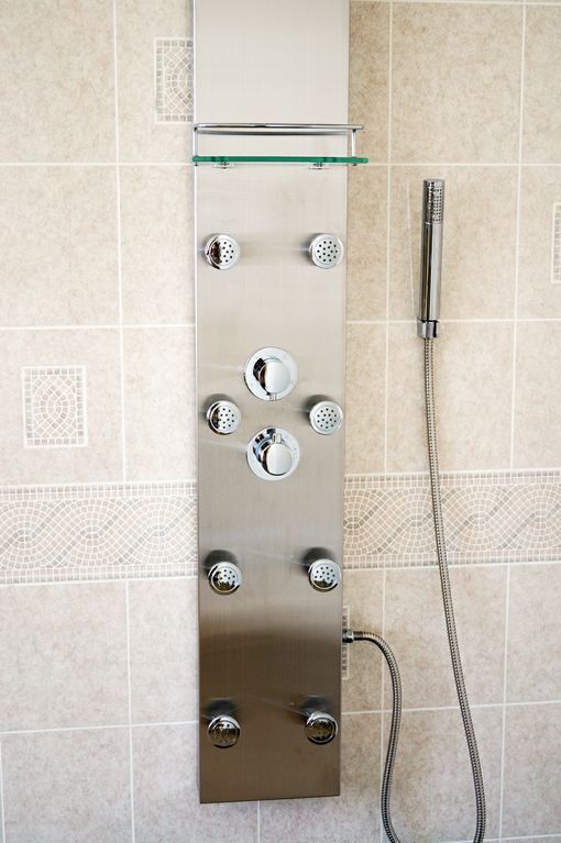 Brand New Shower Panel Aluminium Spa Jets Tower Stainless Steel 