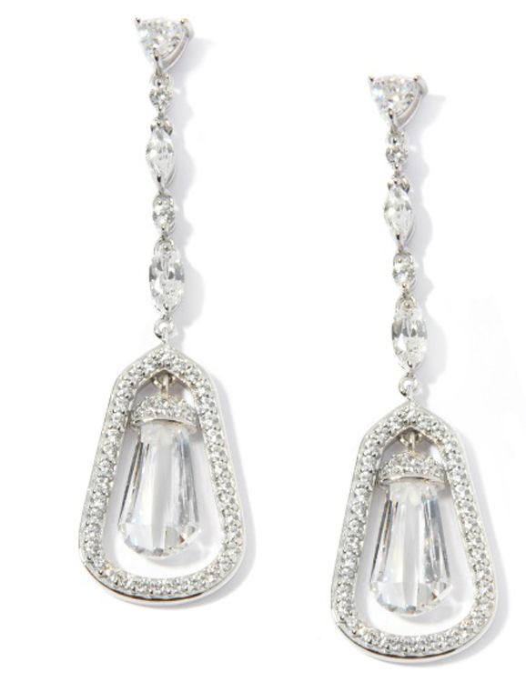 Jean Dousset 6 98ct Absolute Briolette Drop Earrings $129