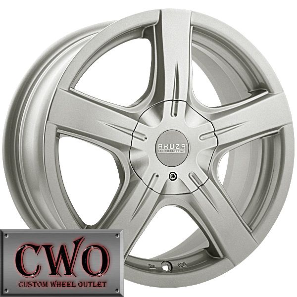 15 Silver Akuza 776 Wheels Rims 5x108 5x114 3 5 Lug Taurus Eclipse 