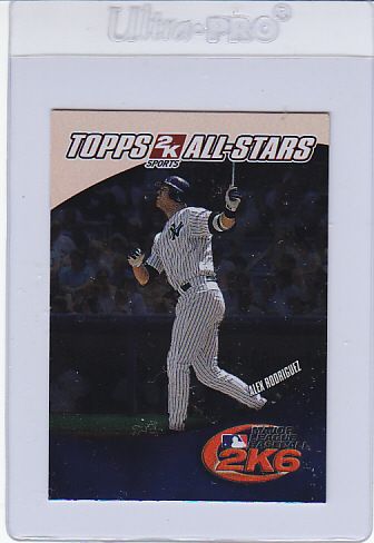 2006 Topps 2K6 All Stars 9 Alex Rodriguez Mint 000530