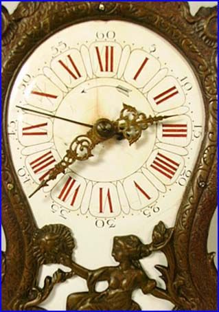French Travel Alarm Clock Trump Allegory Bronze CA 1860