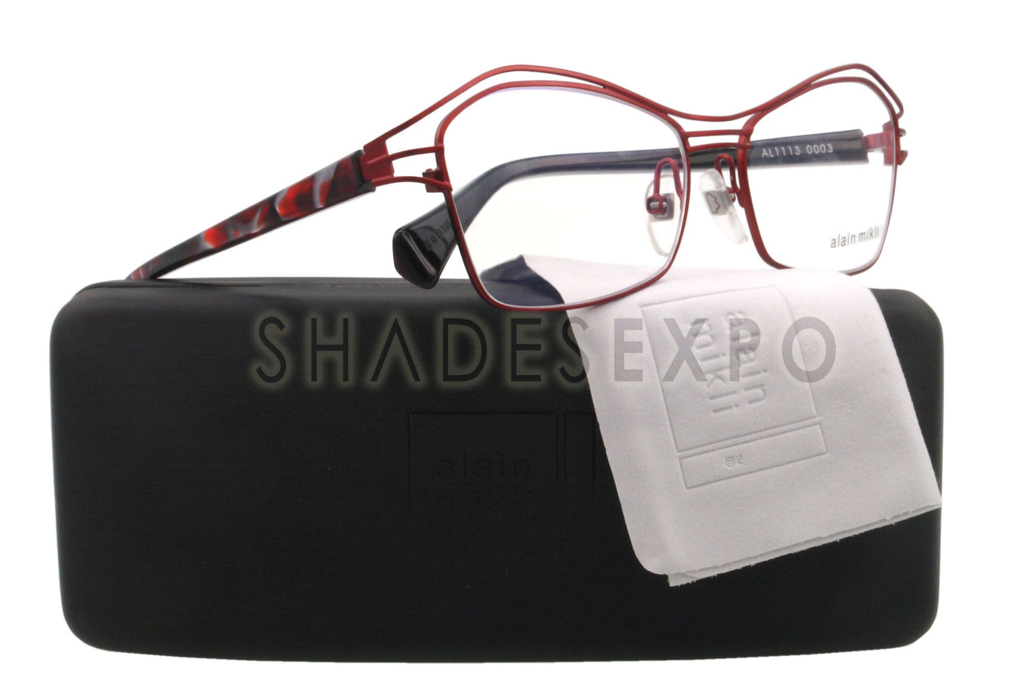 NEW Alain Mikli Eyeglasses AL 1113 BURGUNDY 0003 51MM AL1113