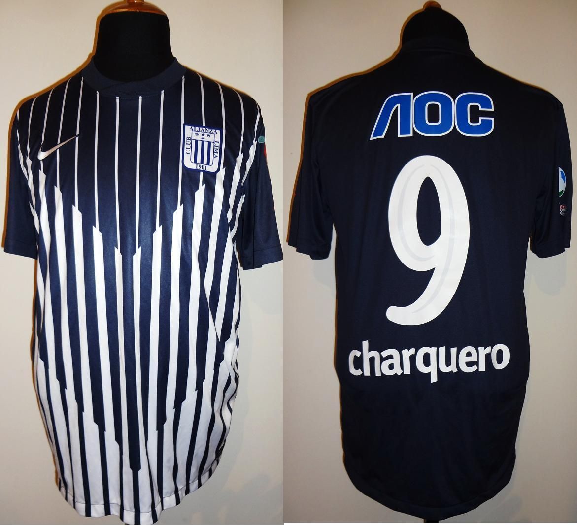 CHARQUERO ALIANZA LIMA PERU MATCH WORN SHIRT JERSEY LIBERTADORES 2012 