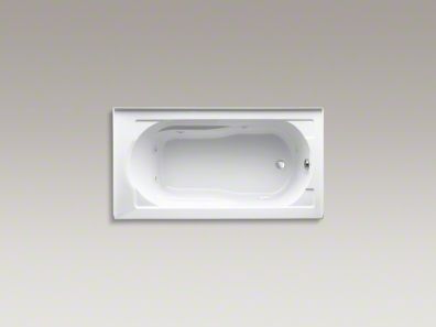   Whirlpool Tub 5 ft 60x32 Alcove Biscuit RH Drain Apron 1357 RA