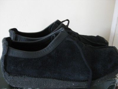 Vtg Clarks Black Suede Alberni Wallabee 1990s Padmore Barnes