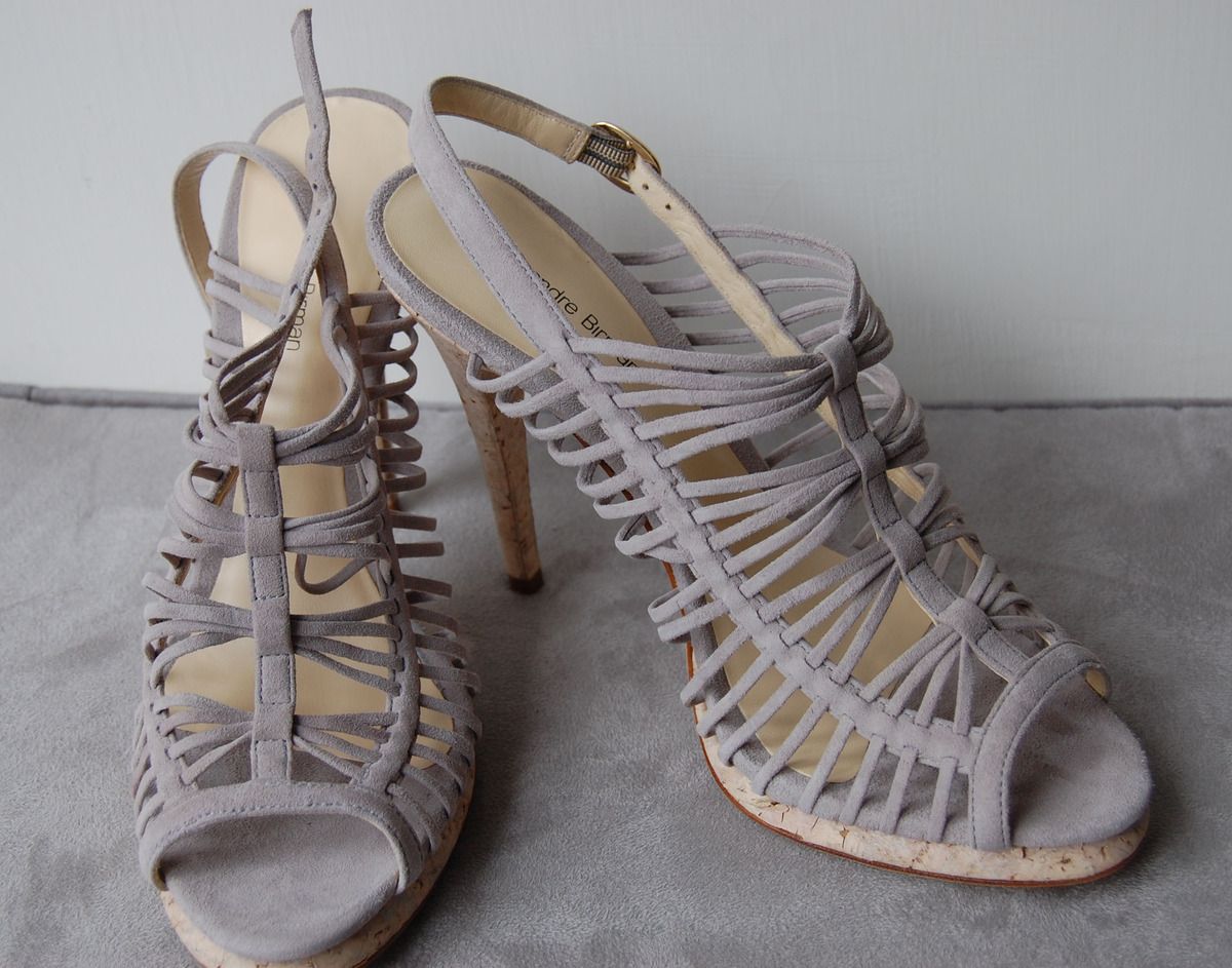 Alexandre Birman Suede Strappy Lilac Heels 41 10 New $490