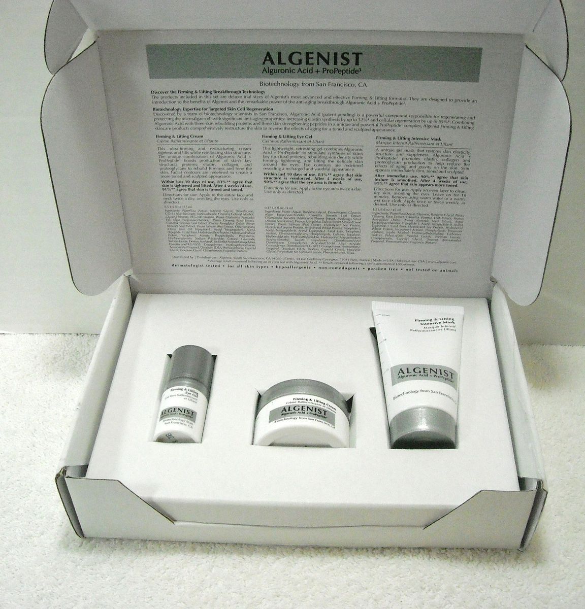 Algenist Firming 3 Piece Discovery Kit Anti Aging New in Box Limited 