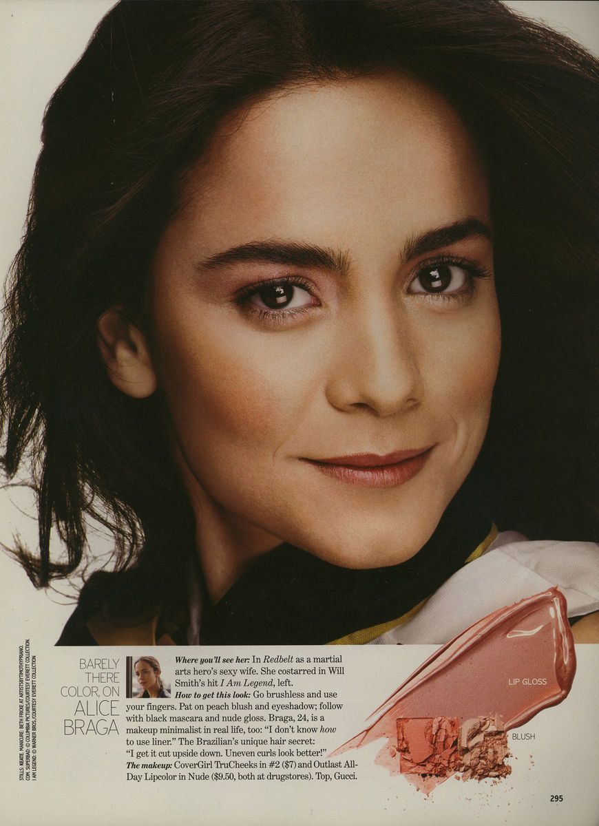 Alice Braga Glamour Magazine Feature Clippings