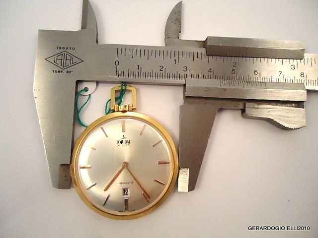 OROLOGIO DA TASCA LORIDAL PLACCATO IN ORO ANNI 60