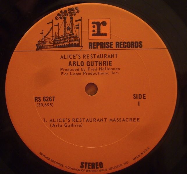 Arlo Guthrie Alices Restaurant LP Reprise RS 6267 Shrink Wrap VG 