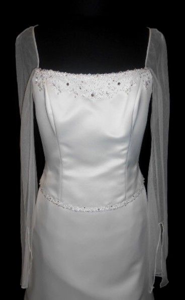   899 Ivory 10 Informal Wedding Dress Bridal Gown Barbara Allin