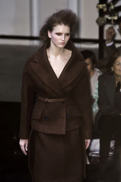 Prada MIU MIU Runway Tailored Terracotta Shetland Wool Jacket $1975 