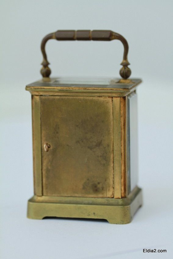 rare antique miniature carriage clock. Marked on the dial Allegre 