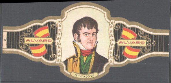 Alvaro Cigar Banderole King of Spain Fernando VII