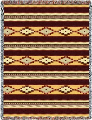 Native American Indian Design Bed Blanket Afghan Throw