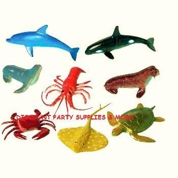 Deep Sea Fun Animals Party Favors Cake Toppers