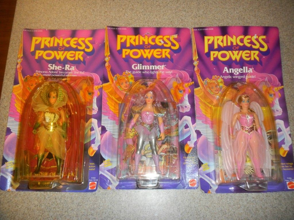 1984 Princess of Power She RA Angella and Glimmer Lot Mou