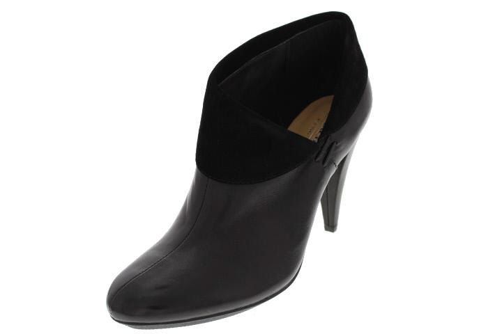 Coach New Annika Black Cone Heel Booties 10 BHFO