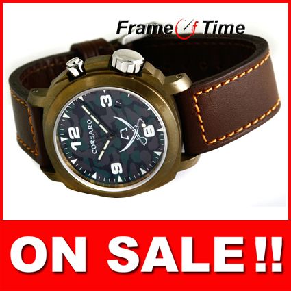 Anonimo Mens Polluce Corsaro Model 2003 Camoflauge Genuine Watch