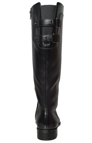 Anne Klein Womens Boots Keera Black Leather Sz 8 5 M