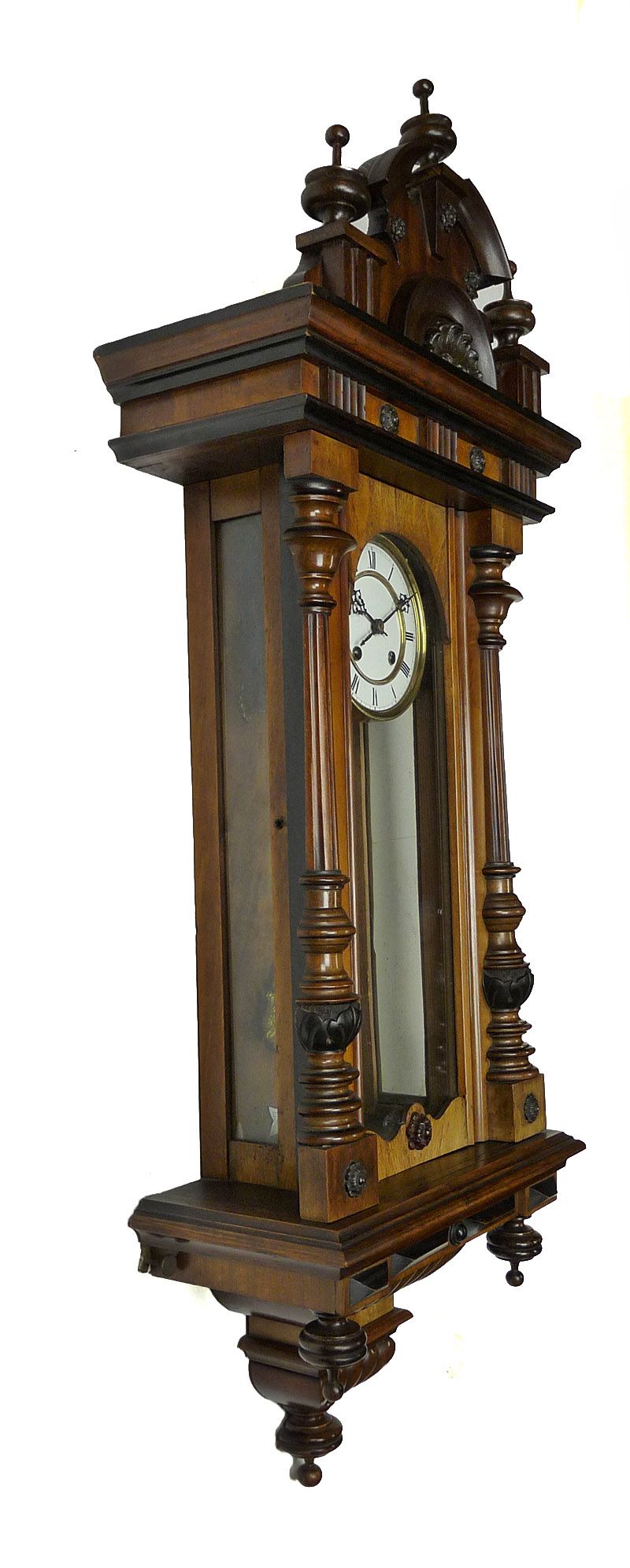 Antique German wall clock at 1900