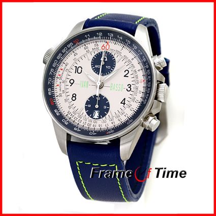 Anonimo Firenze Ivan Basso Slide Rule Blue Chronograph Manual Wind 