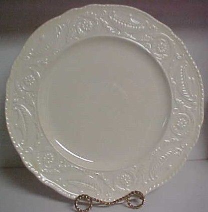 STEUBENVILLE ADAM ANTIQUE CREAM OFF WHITE 10 3 4 DINNER PLATE S