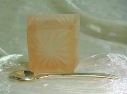 Diamond Square Salt DIP Cellar Apple Cider Satin Glass