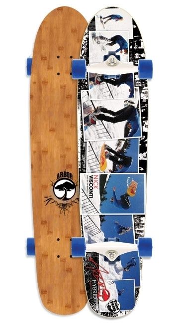 Arbor Bamboo Hybrid Longboard Skateboard Complete