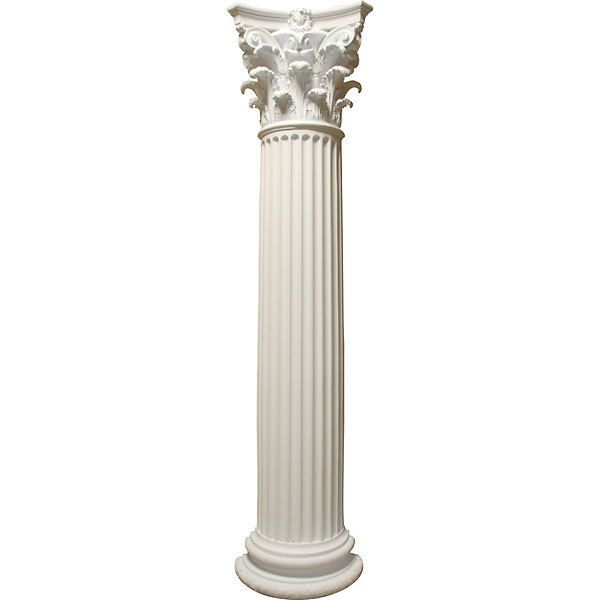 Architect Corinthian Column FRP Pair White 11 5 Tall