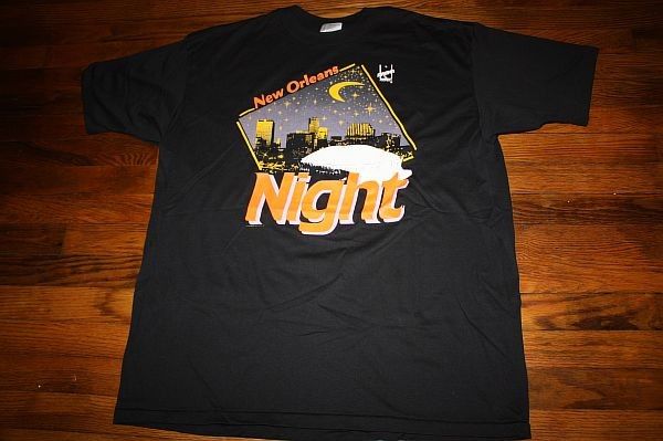 XXL vtg NOS 1991 NEW ORLEANS NIGHT arena football shirt