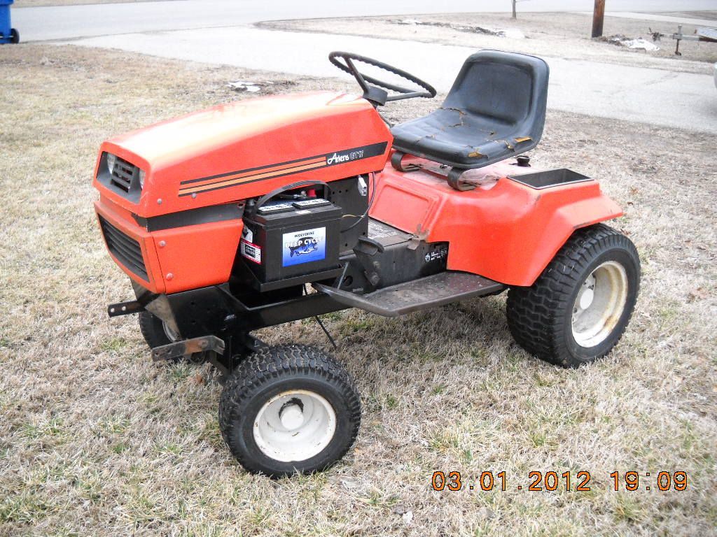 Electric Ariens GT17 Tractor Converted with 52 Mower Deck