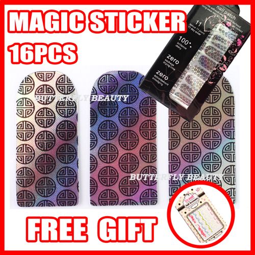   Art Sticker Colorful Patch Foils Armour Wraps Decoration 09