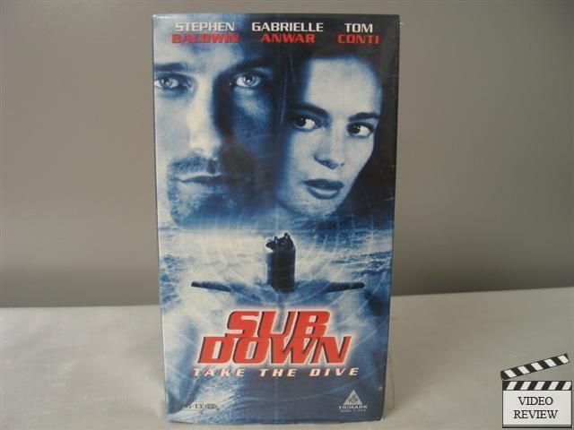 Sub Down VHS Stephen Baldwin Gabrielle Anwar Tom Conti Alan Smithee 