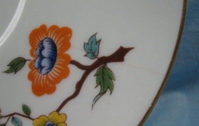 Lot of 2 Colorful Flowers Saucers Chauvigny Apilco O