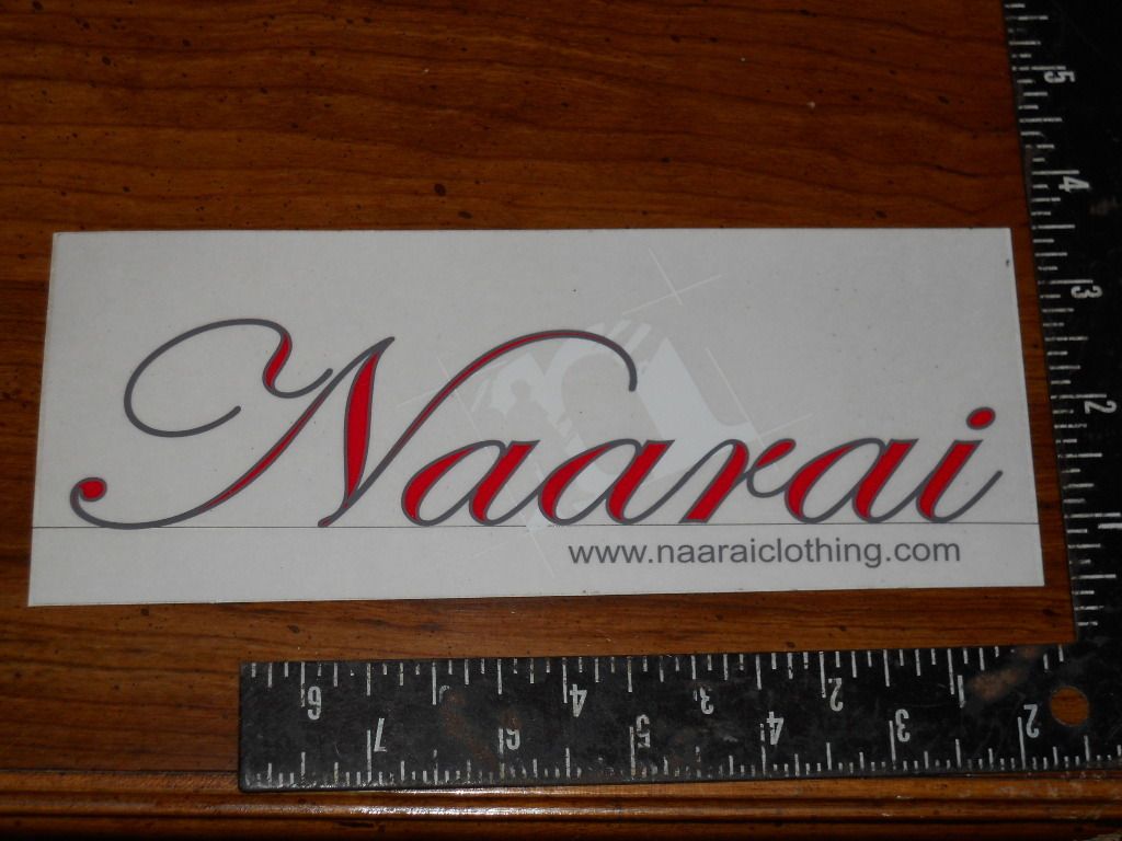 Naarai Clothing Sticker Car Home Skate Bike Boat Ski