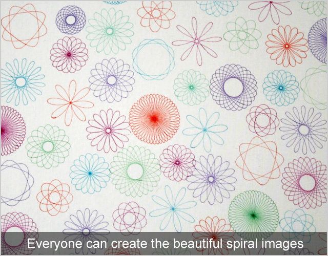 50pcs x Spiral Art Tool Spirograph Ruler Great Funny Gift Creative 
