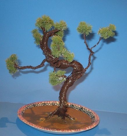 Artificial Hand Made Wire Pine Bonsai Tree 98