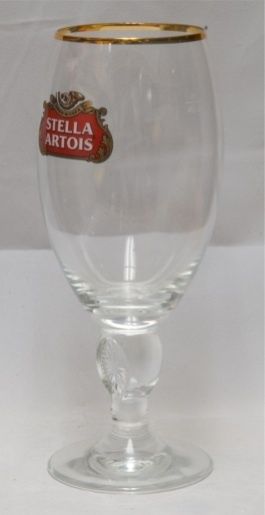 Stella Artois Chalice Beer Glass to Complete 9 Step Pouring Ritual 