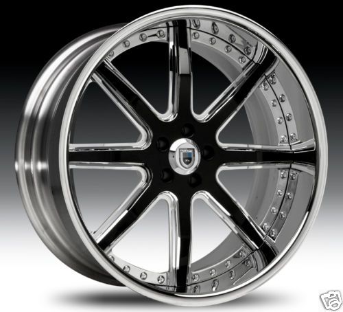 20 22 24 26 asanti 158 Chrome Blk Rims HRE MOZ GFG