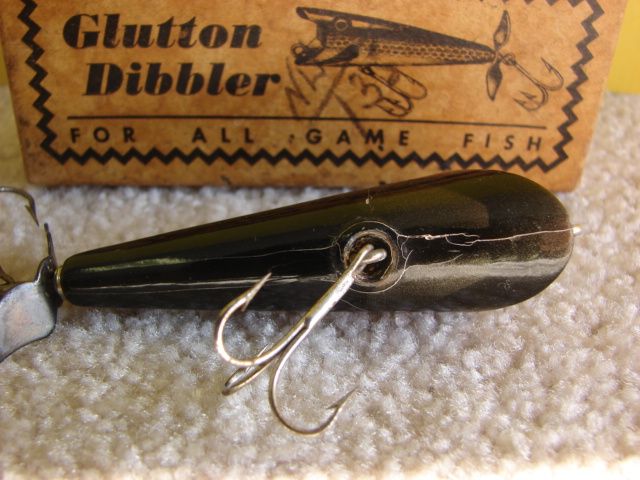 Vintage Glutton Dibbler in Box Arkadelphia AR Wood Fishing Lure