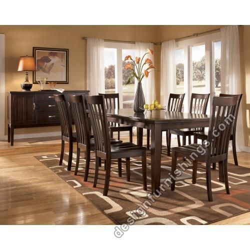 slipcovers miscellaneous ashley logan 9pc ext table dining set d505