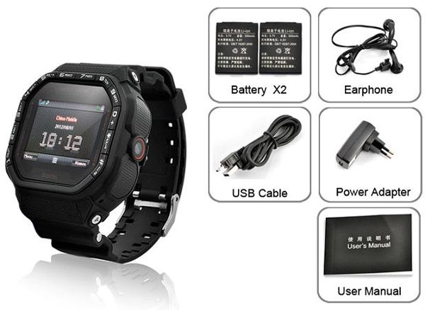 touchscreen Sports Watch Phone , MP4, Bluetooth, FM and 